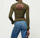 Nation Ltd Yael Open Back Turtleneck - Ozark