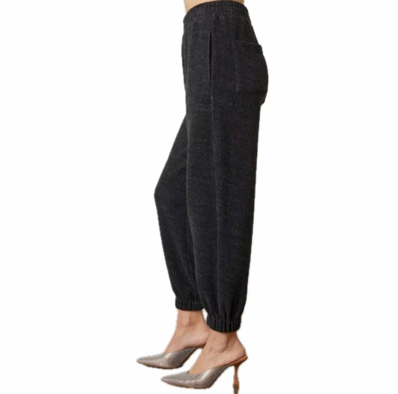 Velvet by Graham & Spencer Brookie Fleece Jogger - Charcoal