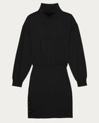 Nation Ltd Lisa Mock Neck Dress - Jet Black