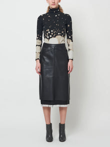 Raquel Allegra Faux Leather Aurora Skirt