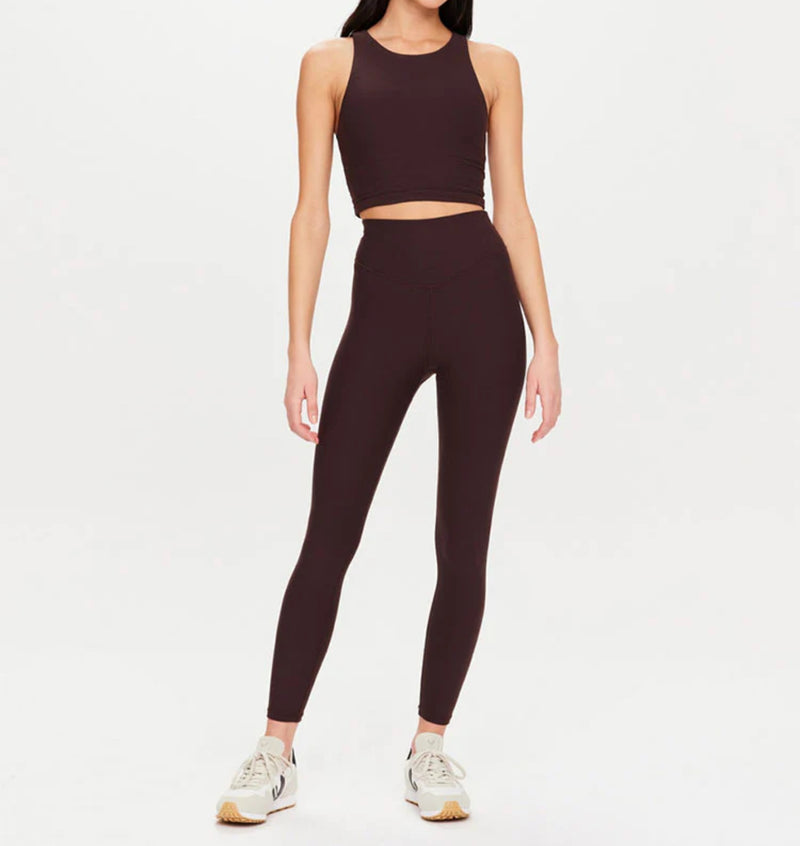 The Upside Peached 25” High Midi Pant - Brown