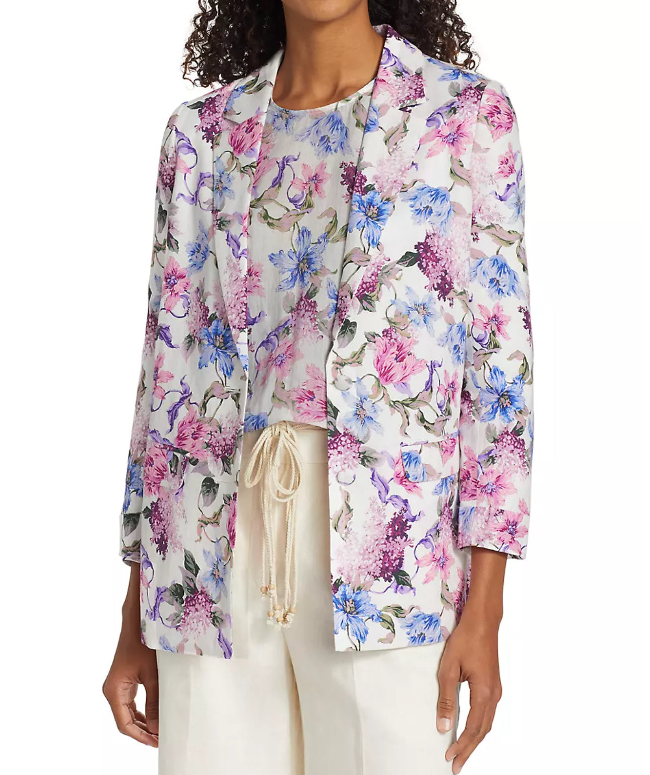 Cami NYC Owen Floral Linen-Cotton Blazer