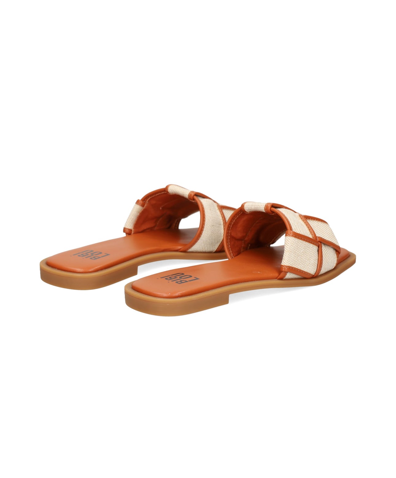 BiBi LOU Woven Slide - Brown