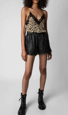 Zadig & Voltaire Christy Tiger Top - Natural