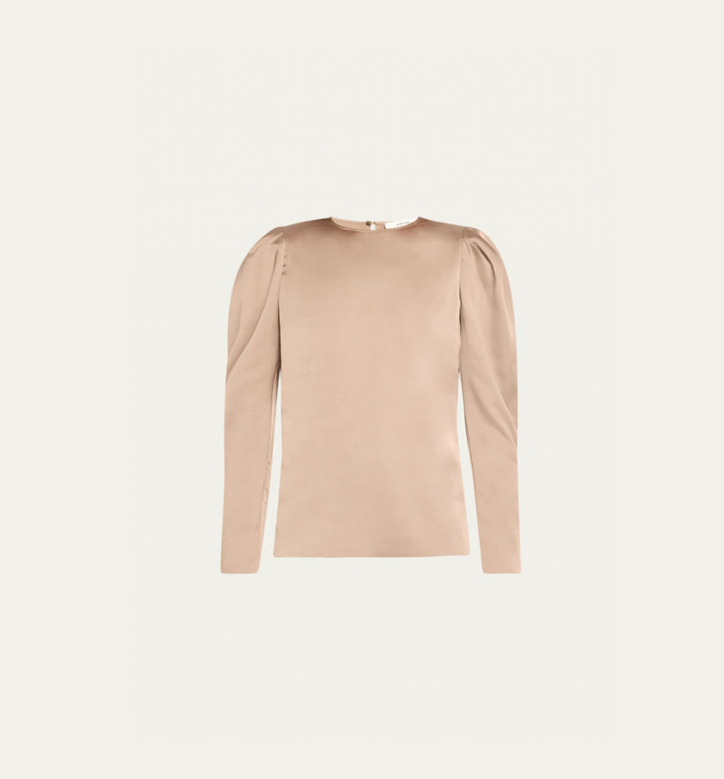 Frame Draped Femme Blouse - Mocha