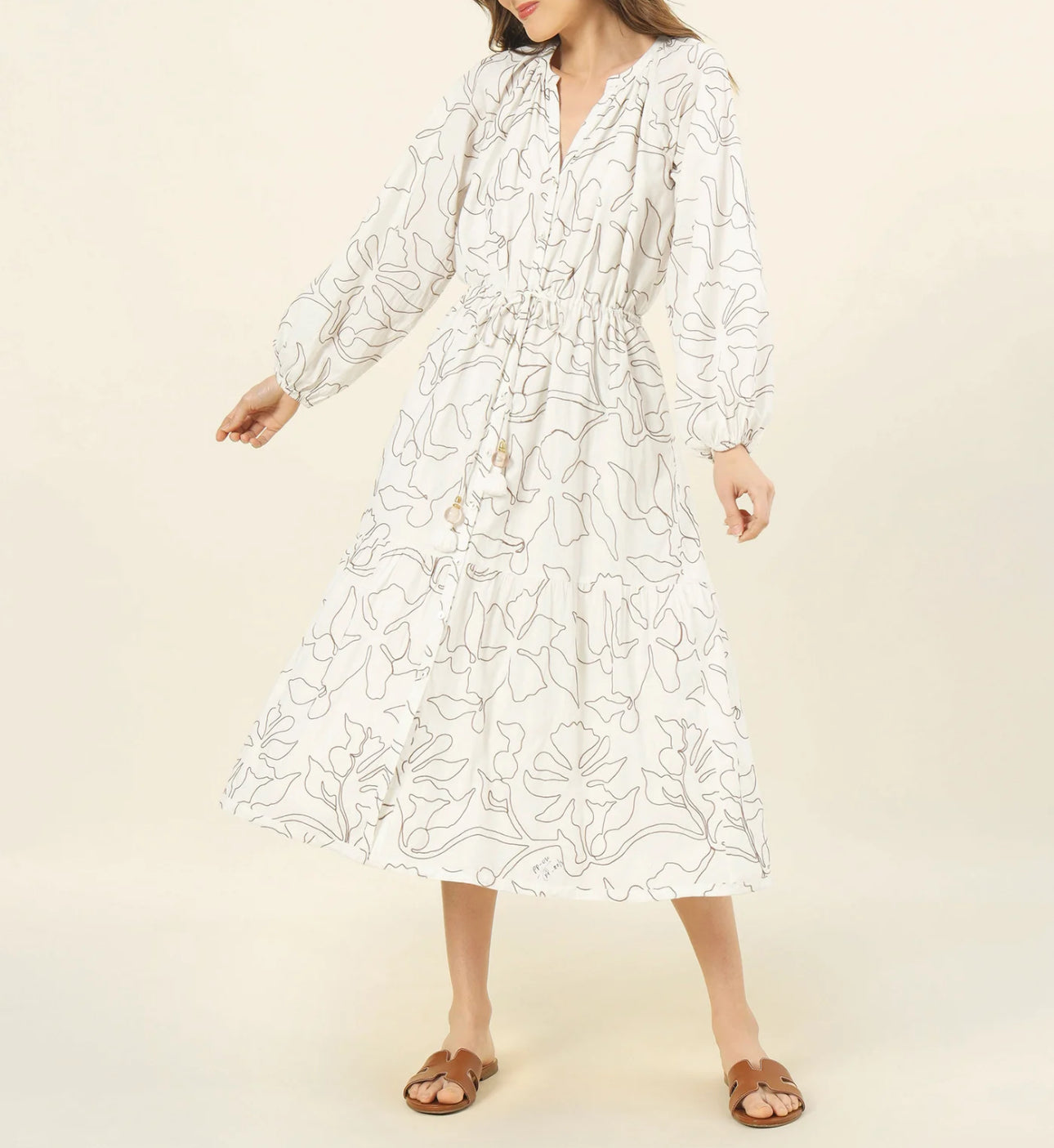 Omika Emerson Midi Dress - Uma Coconut