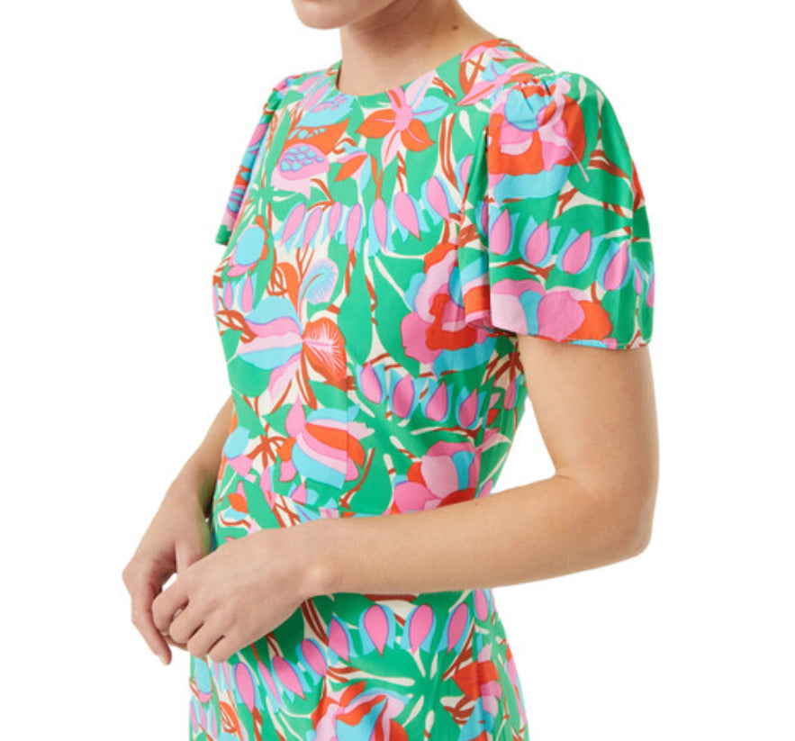 RHODE Lulani Dress - White Fleur Tropicale