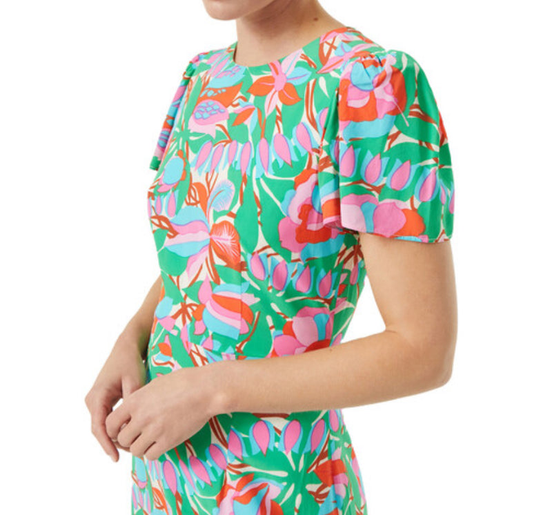 RHODE Lulani Dress - White Fleur Tropicale