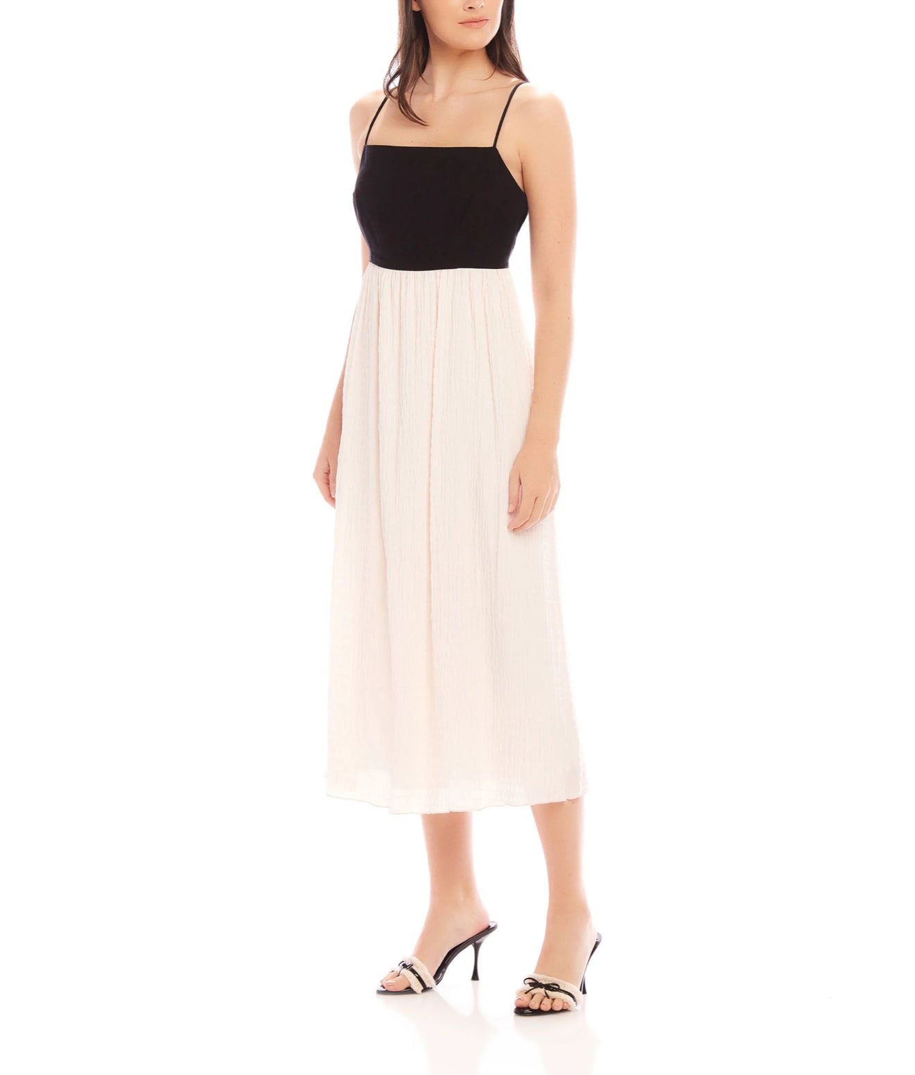 Fifteen Twenty Anetta Dress - Cream/Black