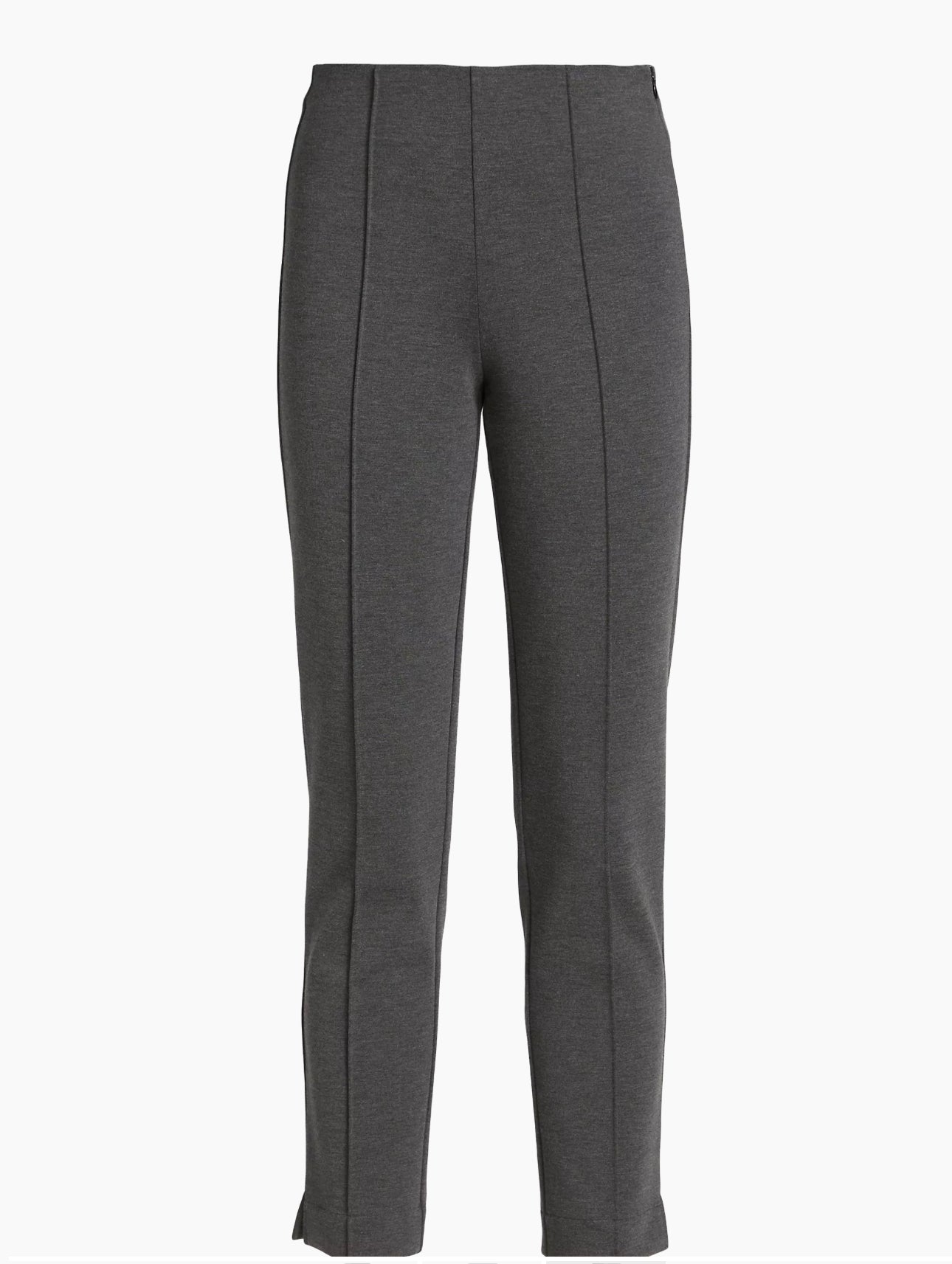 ATM Anthony Thomas Melillo High Rise Stretch Ponte Pants - Heather Charcoal