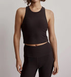 Varley Lets Move Rib Kempton Bra - Chocolate Torte