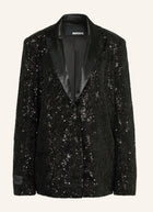 Rotate Birger Christensen Sequined Oversized Single-Breasted Blazer - Black