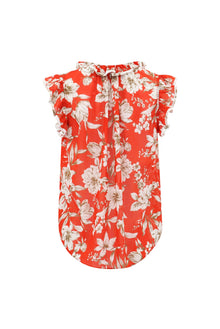 Christy Lynn Nadya Top - Red Magnolia