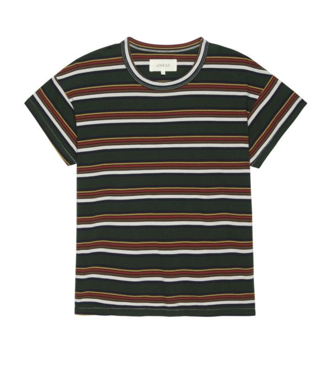 The Great. The Boxy Striped Crew Boardwalk Stripe