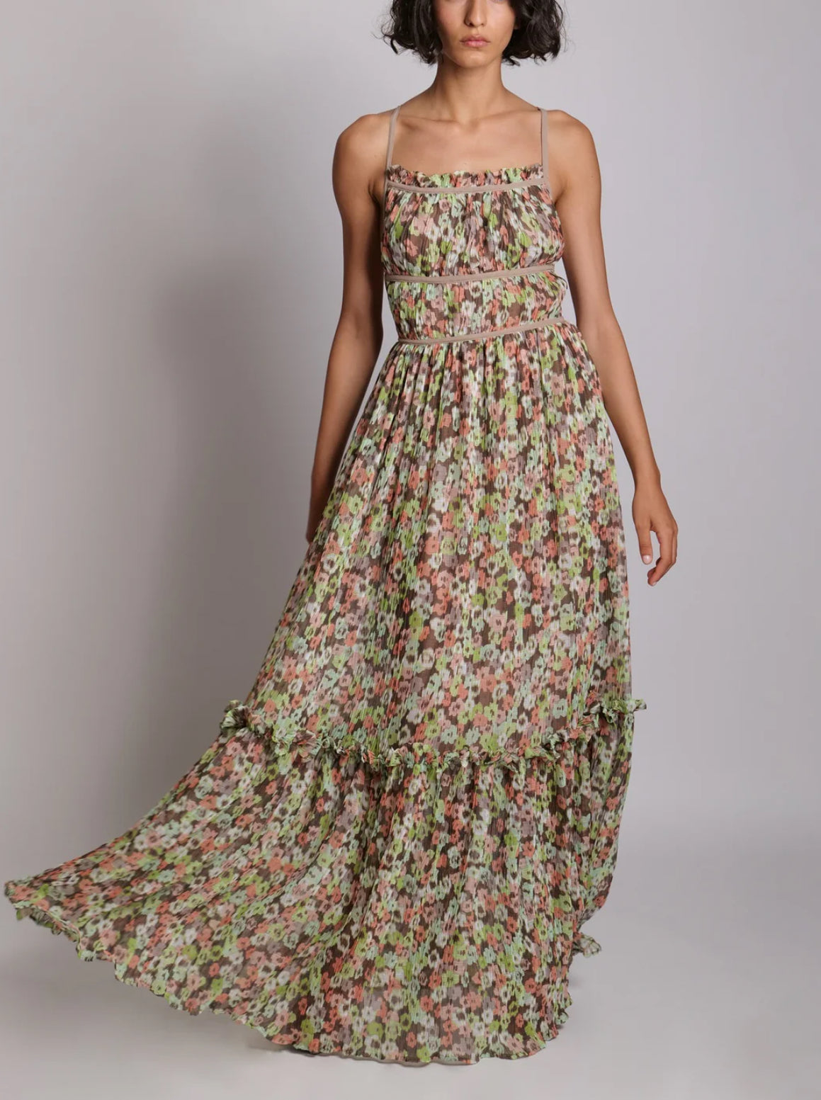 Sabina Musayev Mazu Dress - Peach Print