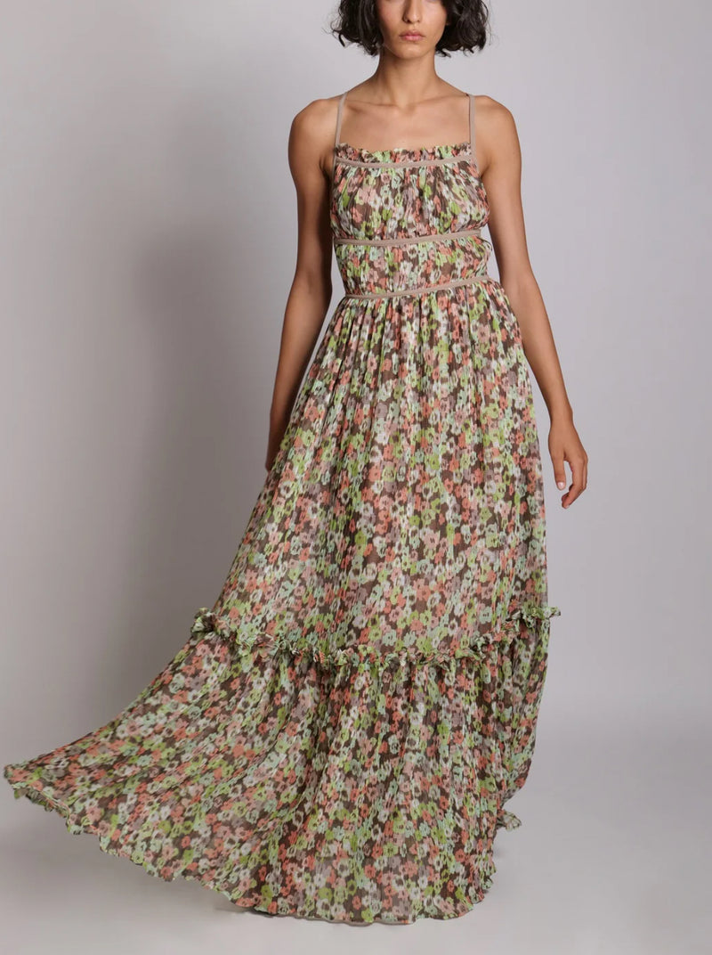 Sabina Musayev Mazu Dress - Peach Print