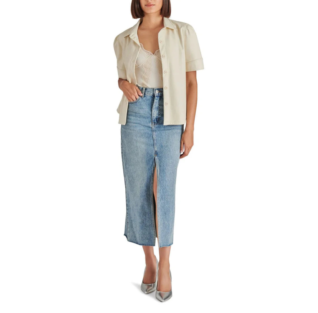 Steve Madden Avani Skirt - Light Blue