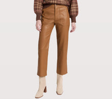 LNA Rune Faux Leather Pants - Toffee