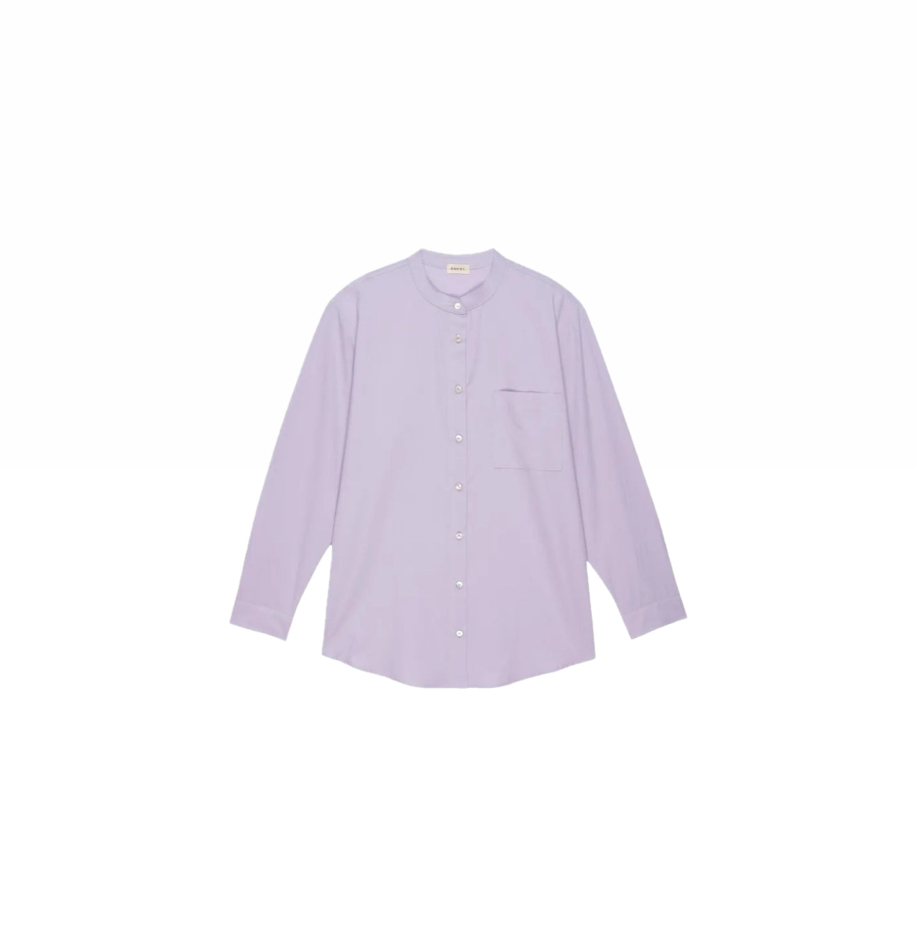 DONNI. The Sandwash Mandarin Shirt - Lilac