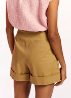 Essentiel Antwerp Faint Wide Leg Shorts - Oat Cappuccino