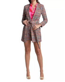 L’Agence Zuri Belted Tweed Jacket