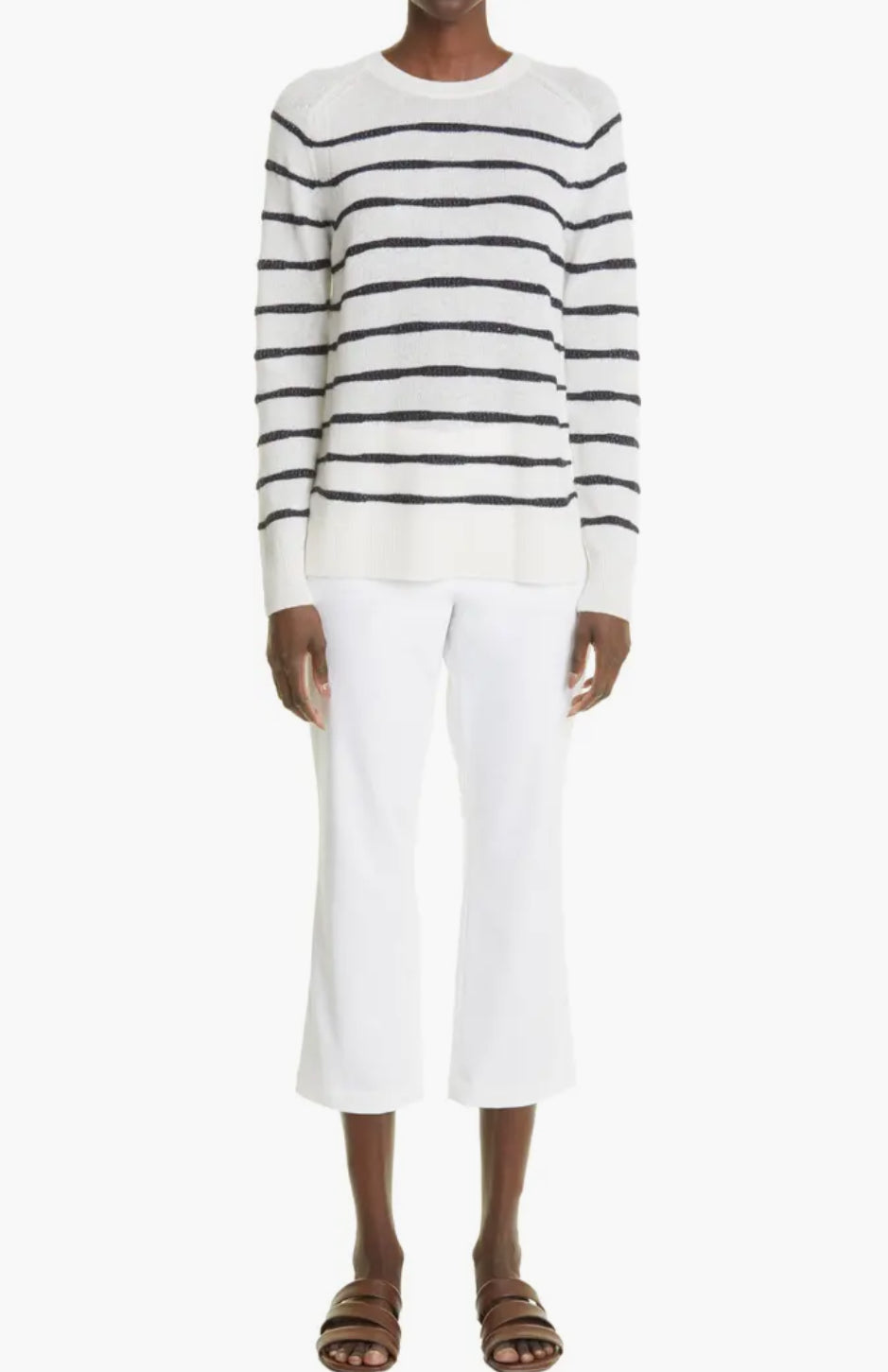 Lafayette 148 Manhattan Skinny Flare Pant - White