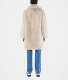 Apparis Stella Faux Fur Coat - Latte