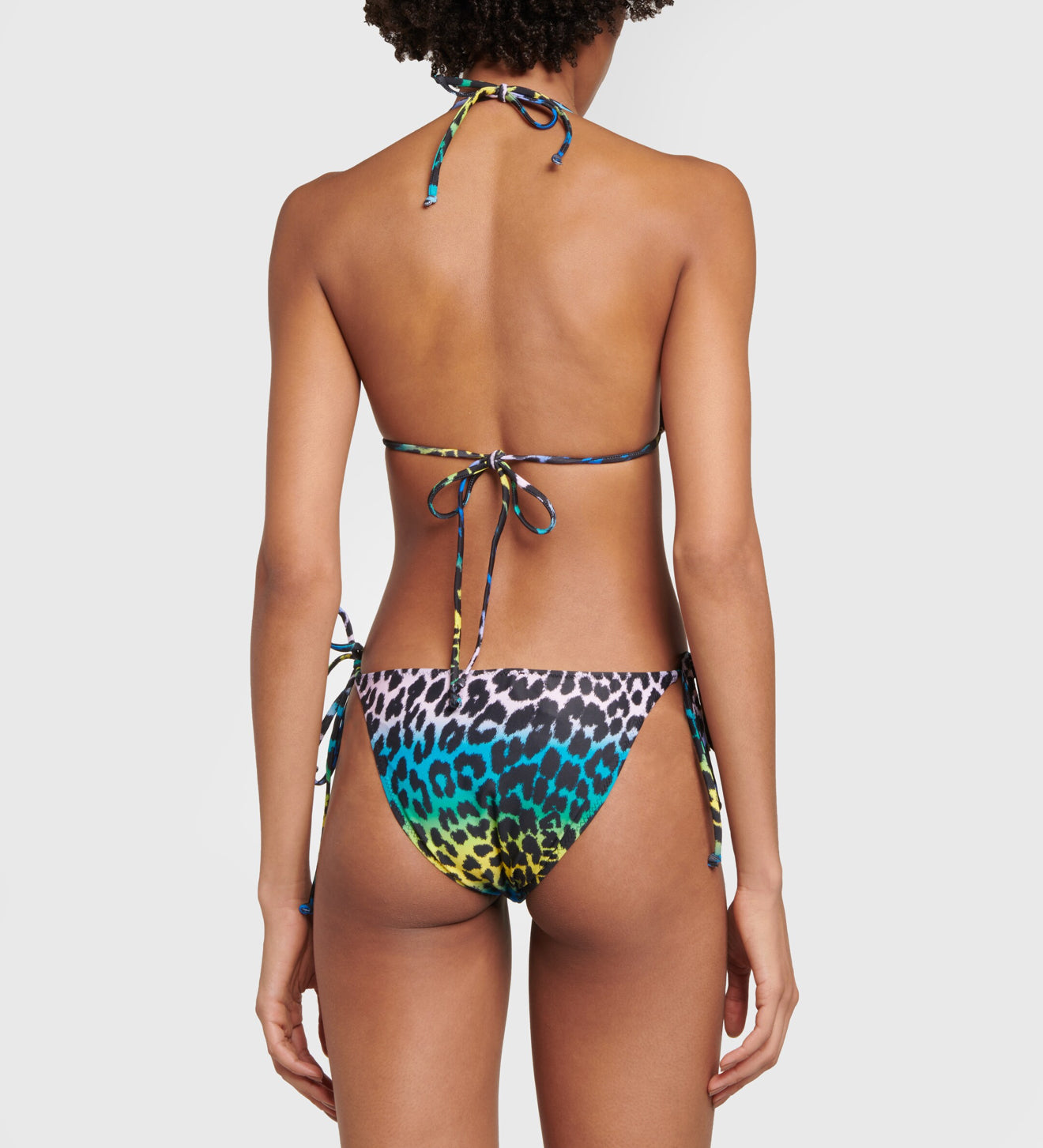 GANNI Leopard Print Bikini Bottom - Multi
