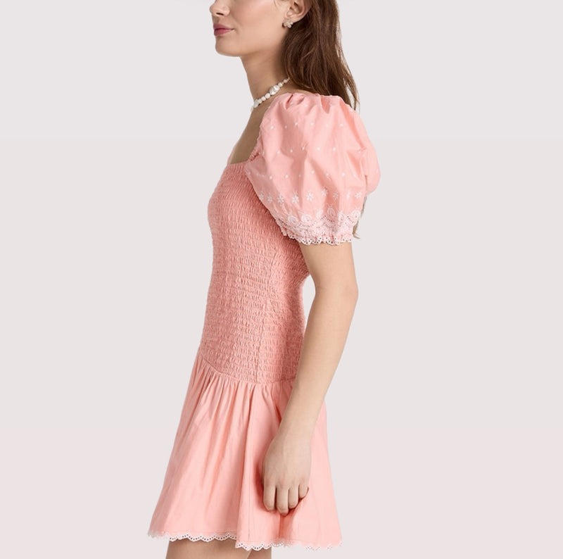 LoveShackFancy ASA Dress - Bubble Bath Pink