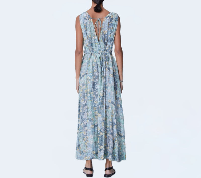 Maria Cher Zapala Maren Long Dress - Mix 3 Blue