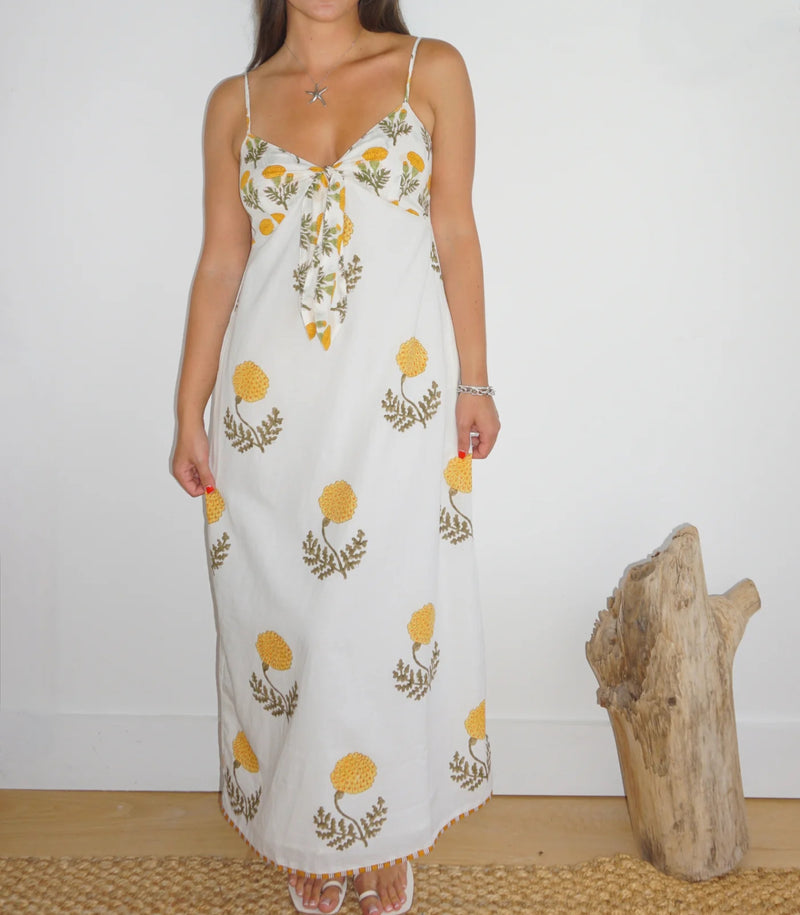 NIBI MTK Farrah Slip Dress - Marigold