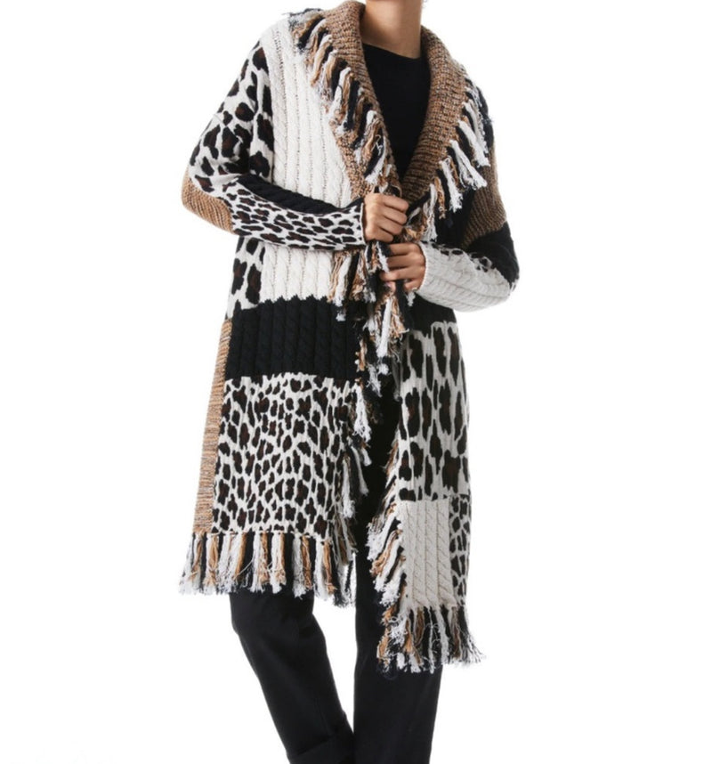 alice + olivia Griselda Patchwork Sweater