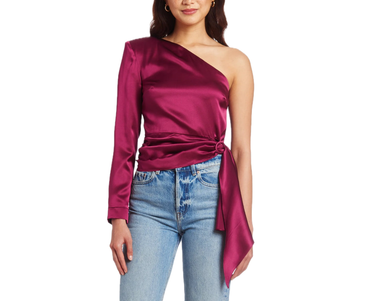 Amanda Uprichard Aubrianna Top - Aubergine