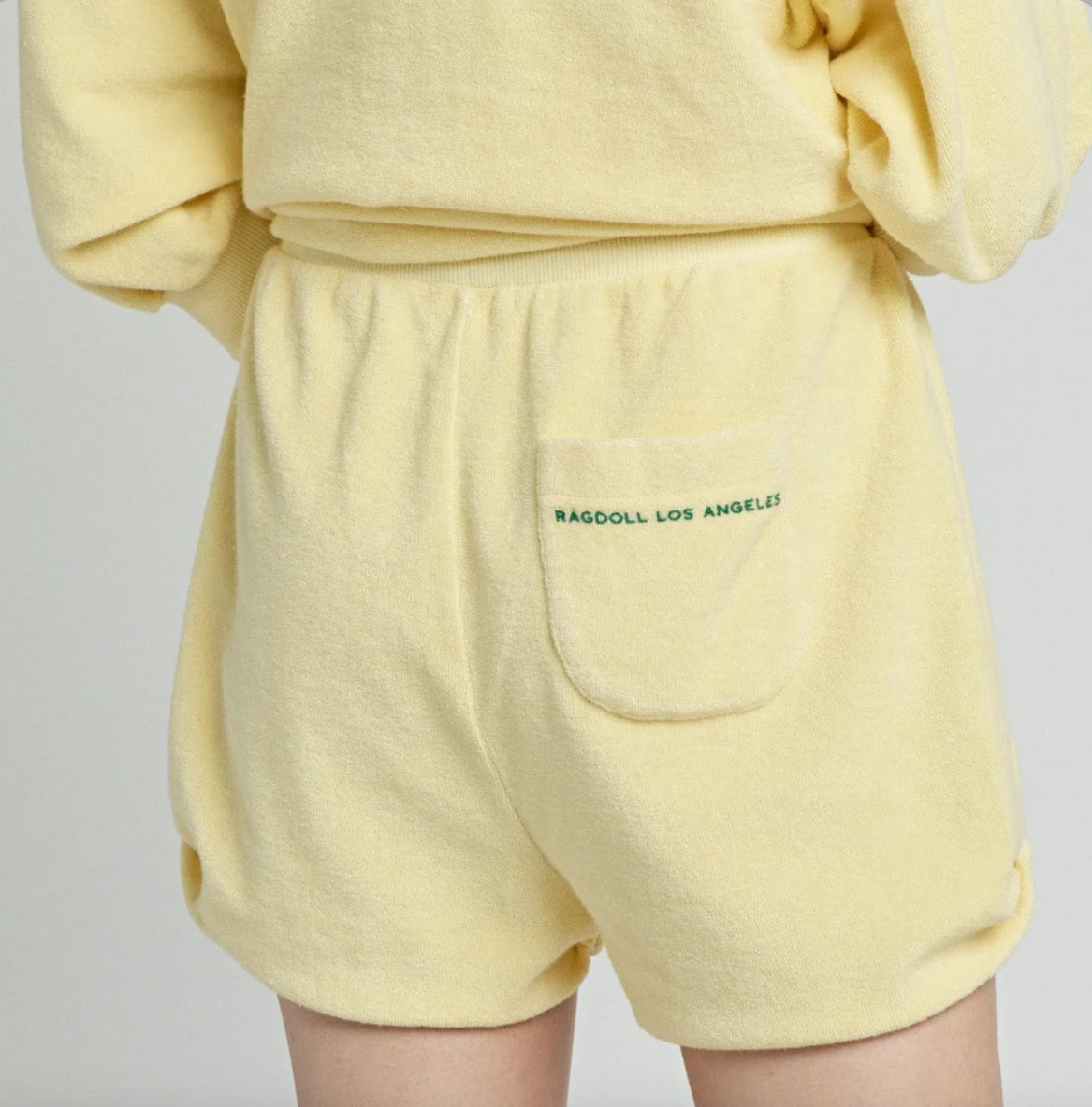 Ragdoll LA Terry Sweat Shorts - Yellow