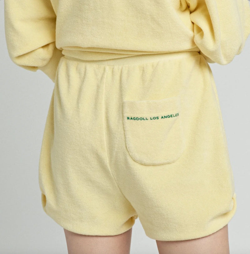 Ragdoll LA Terry Sweat Shorts - Yellow