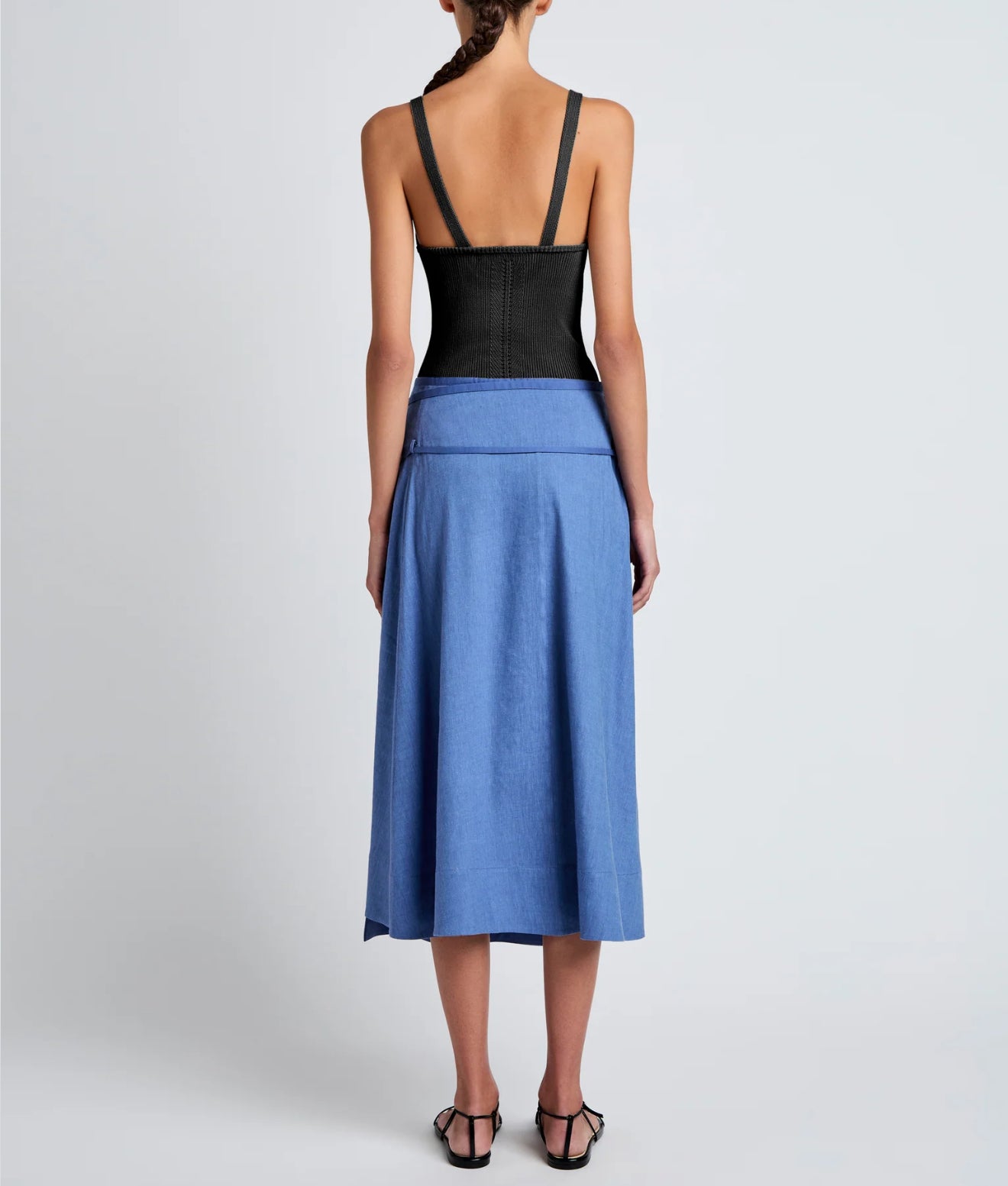 Proenza Schouler White Label Jovie Wrap Skirt - Denim