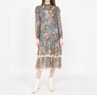 Christy Lynn Gianna Dress - Blue Brocade