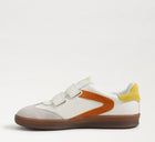 Sam Edelman Talia Velcro Sneaker - White/Orange/Yellow Suede