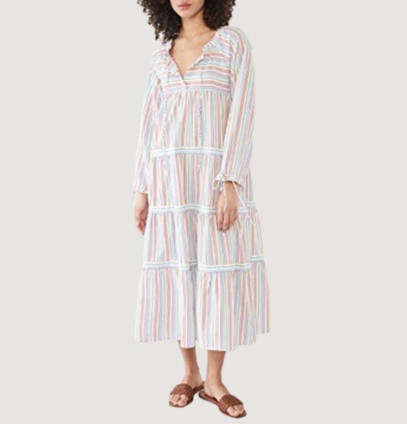 Warm Colonial Rainbow Dress