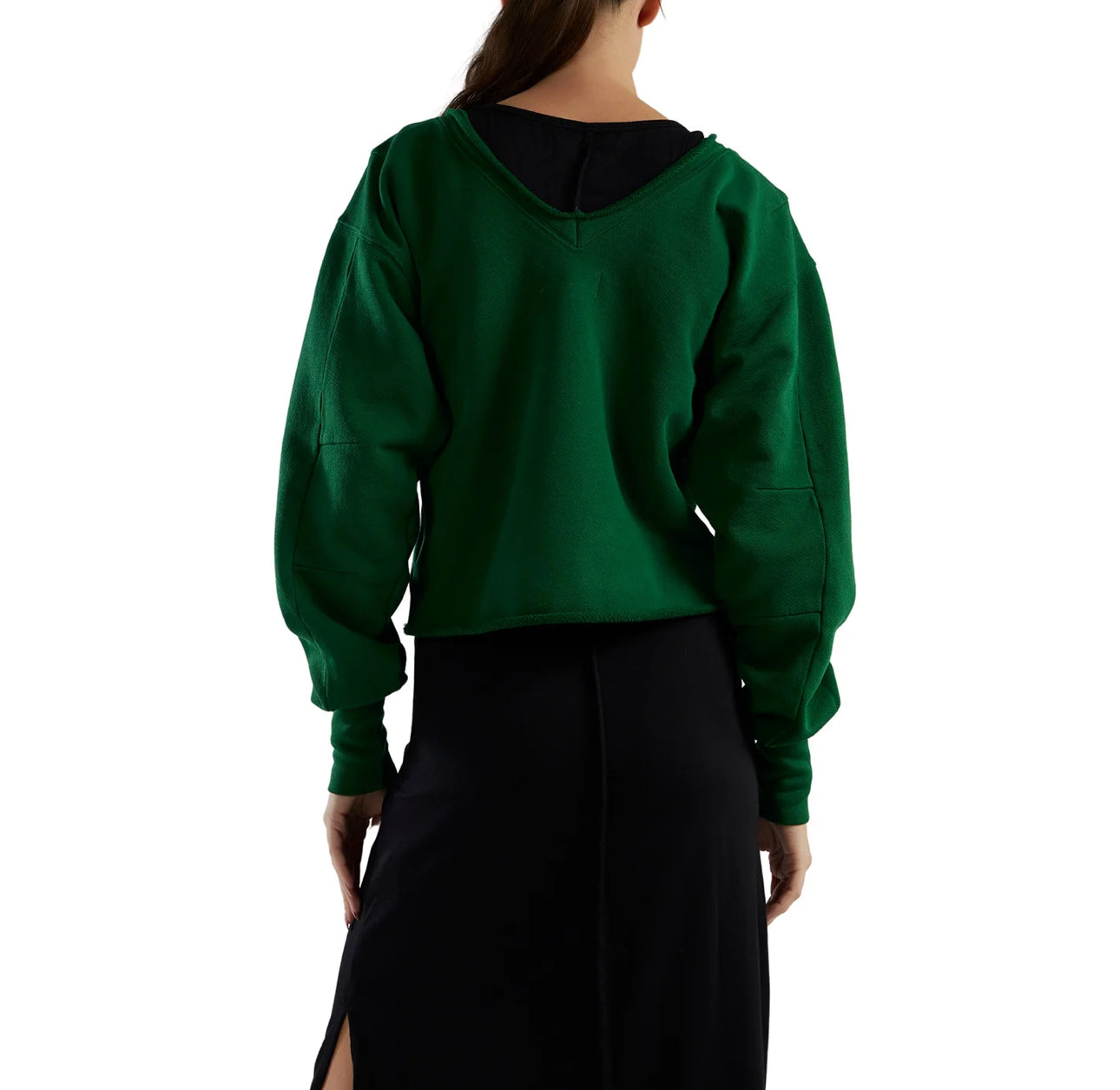 Les Tien Veronica Double V Roll Neck - Verde