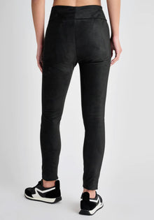 Splendid Vegan Suede Leggings - Black