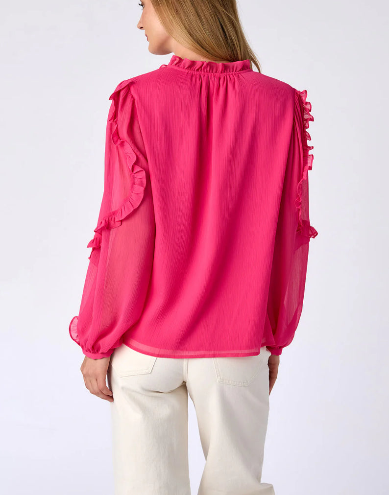 Crosby By Mollie Burch Ryland Blouse - Camellia