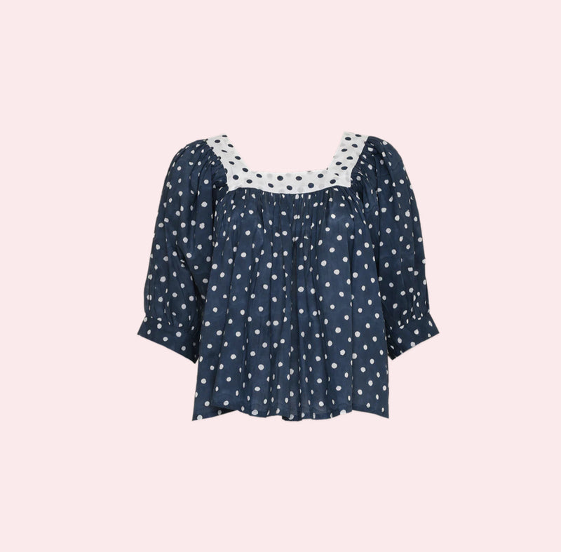 SZ Blockprints Viti Top - Polka Dots