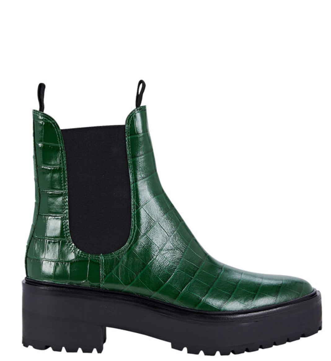 Loeffler Randall Reggie Chelsea Boot - Bottle Green