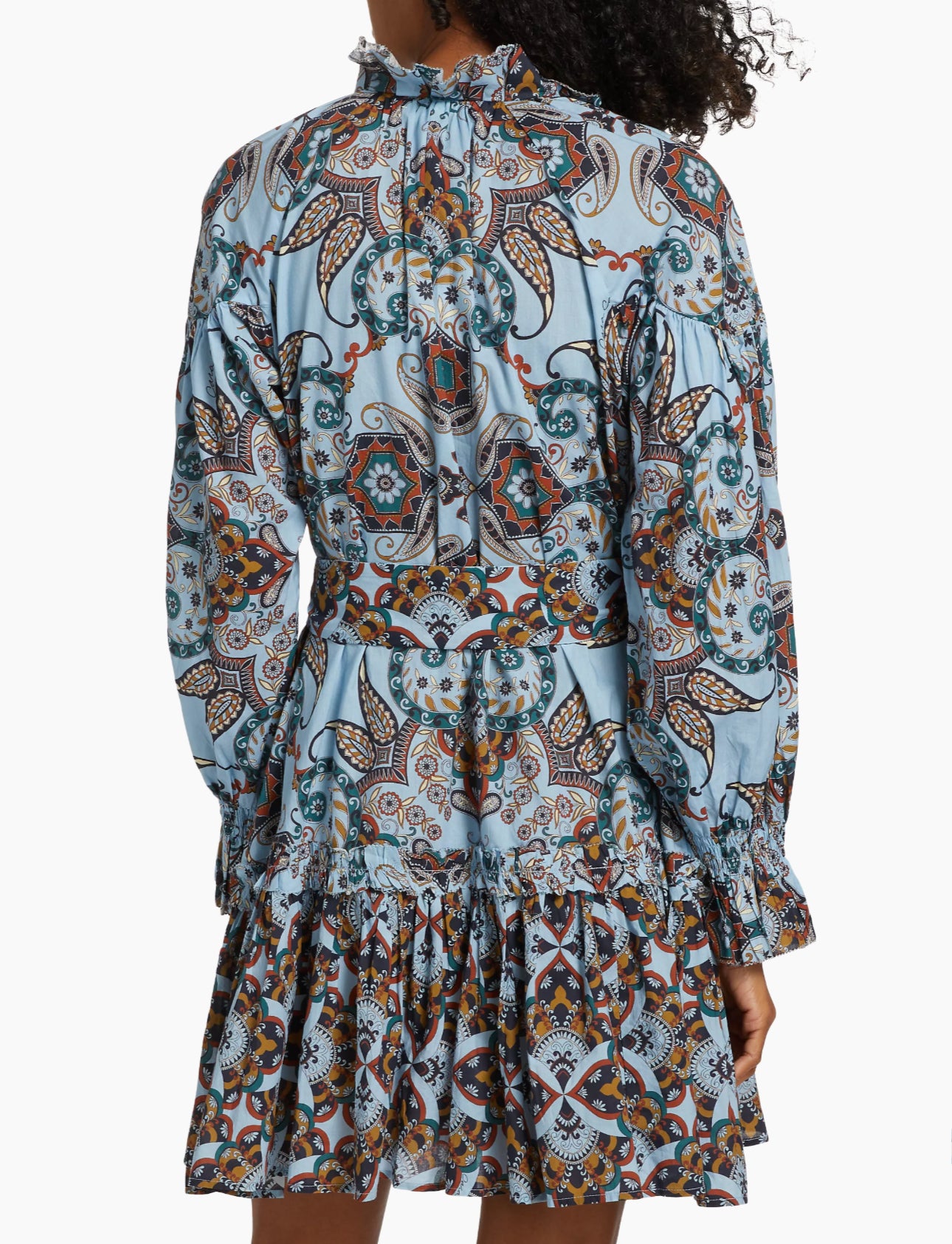 Cara Cara Poppy Paisley Belted Minidress