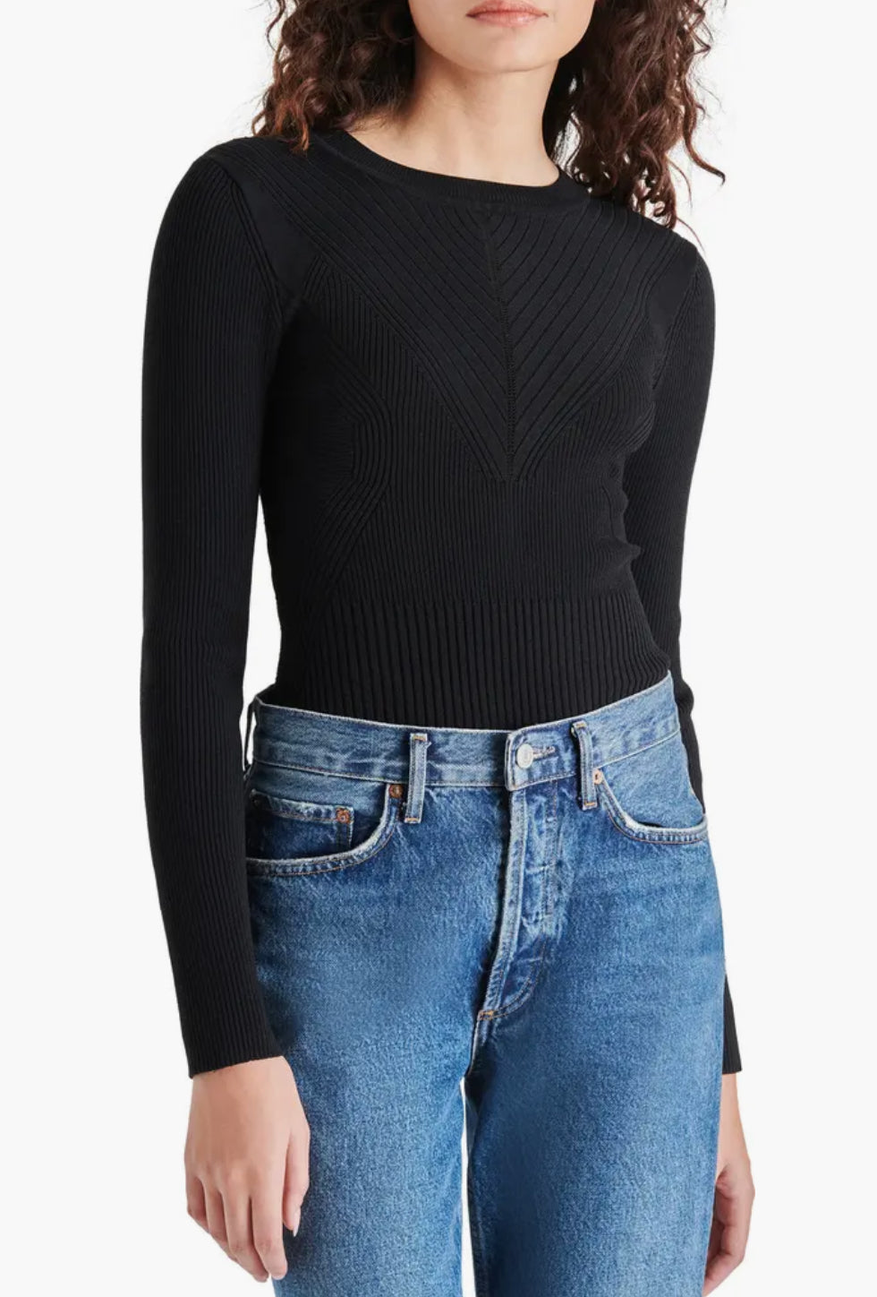 Steve Madden Xandra Rib Bodysuit - Black