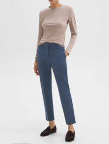 Theory Treeca Pant in Good Wool - Ash Blue