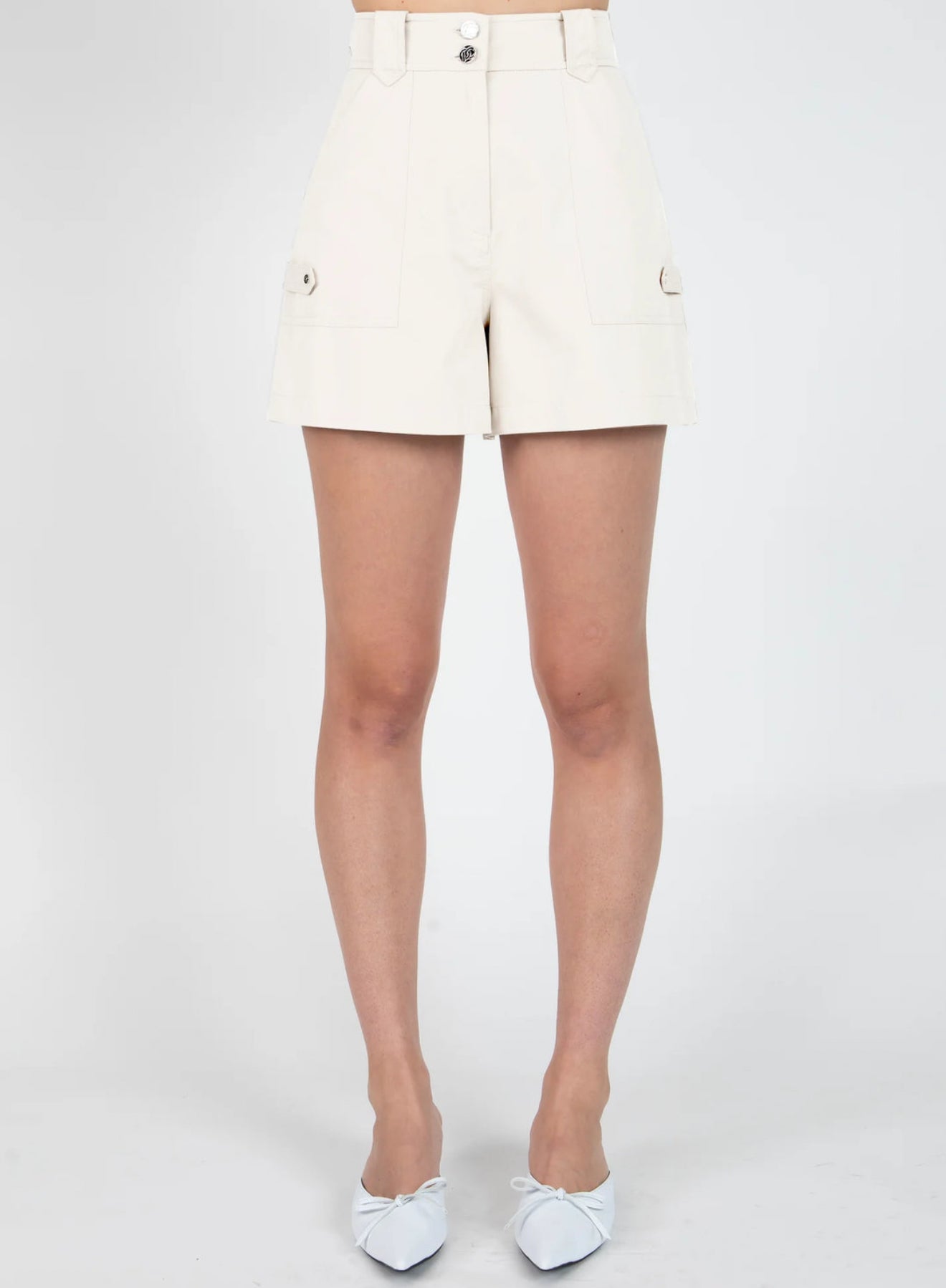 Derek Lam 10 Crosby Franci Shorts - Blanc