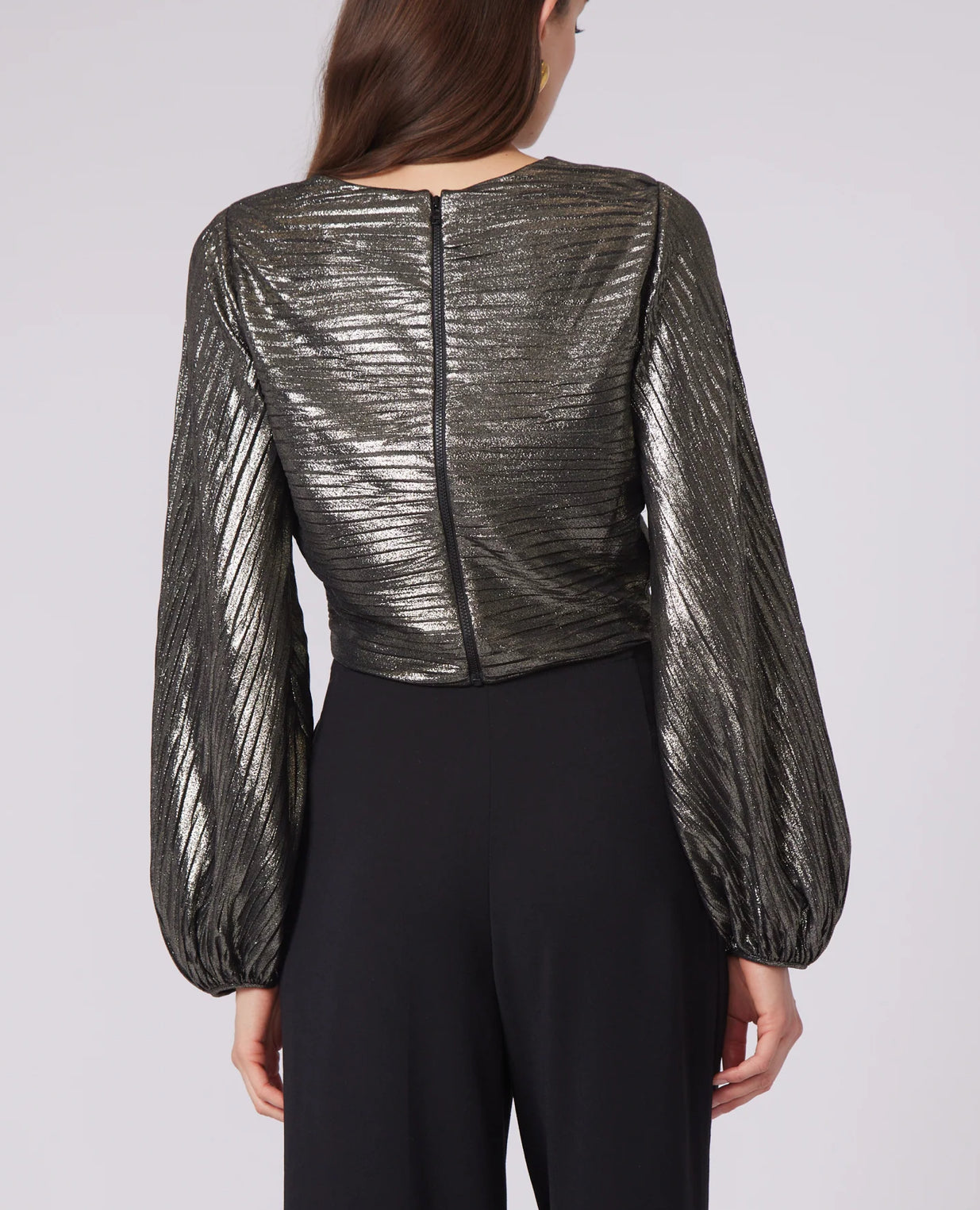 Gilner Farrar Pace Blouse - Metallic Space Print