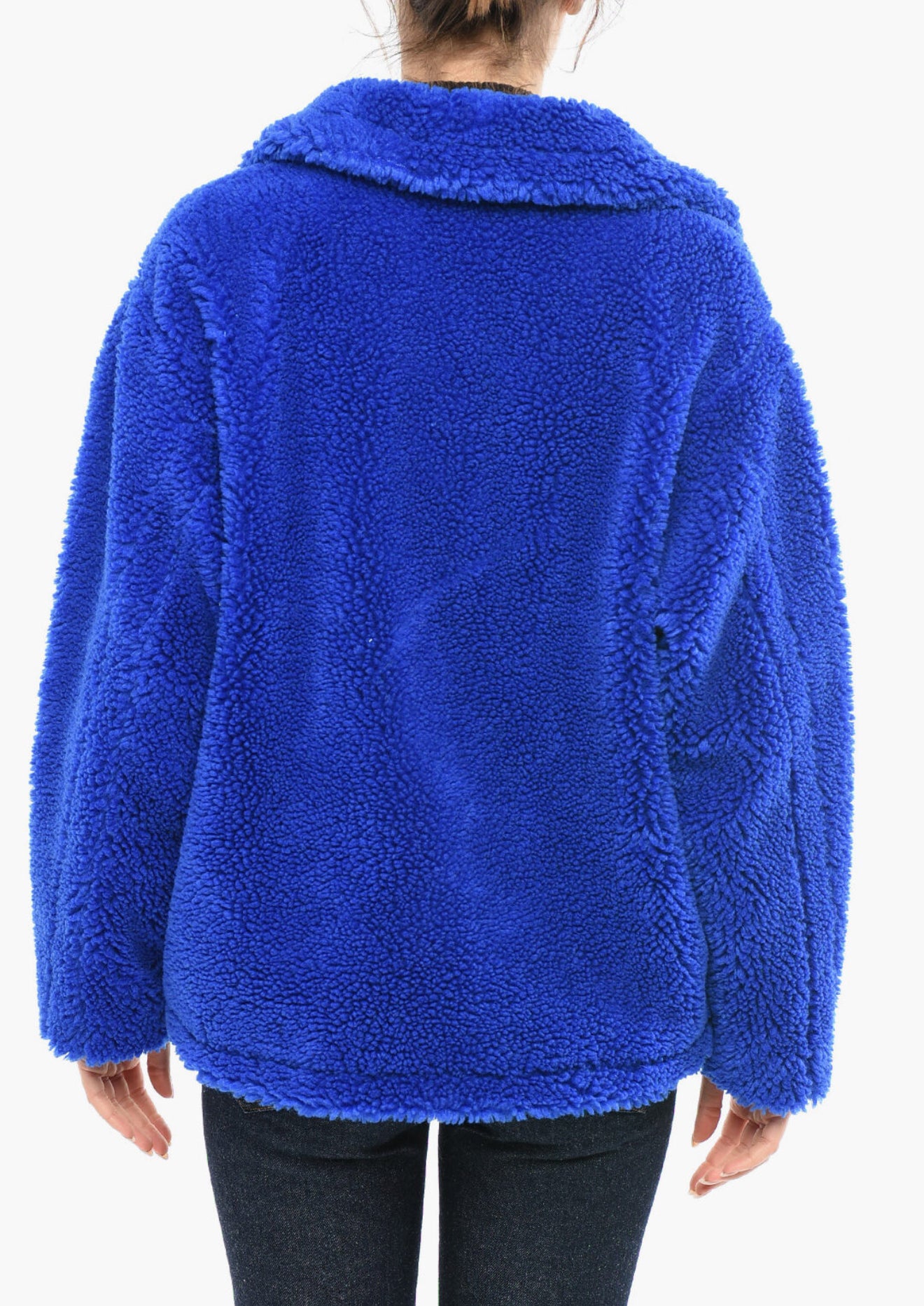 STAND STUDIO Marina Teddy Jacket - Electric Blue